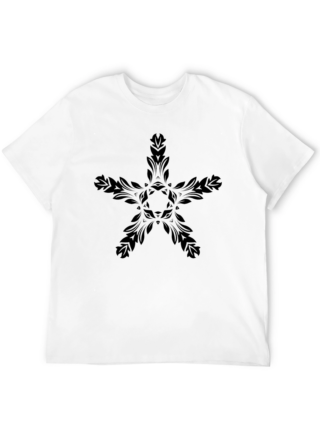 Black Floral Star Graphic Tee