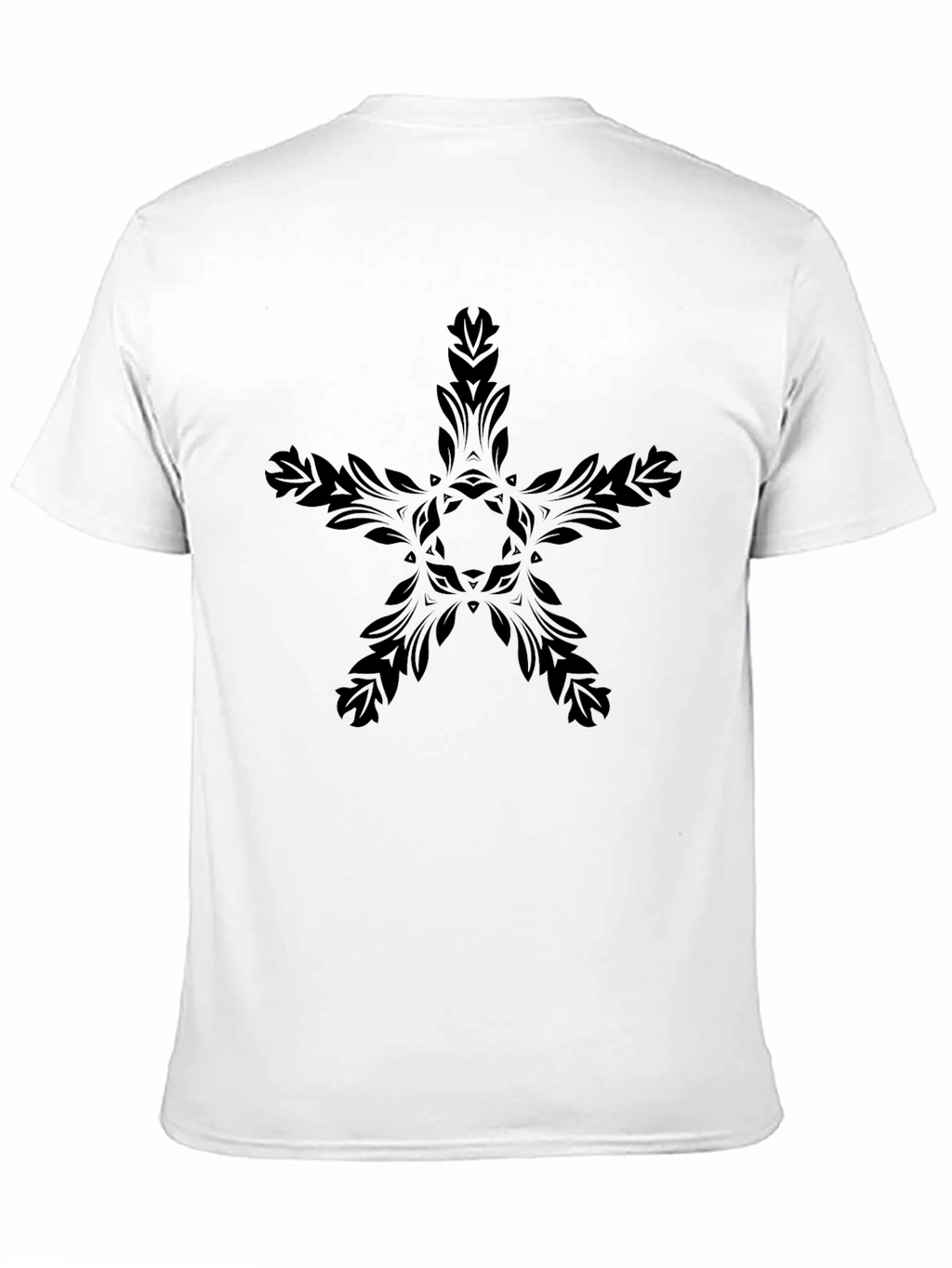 Black Floral Star Graphic Tee