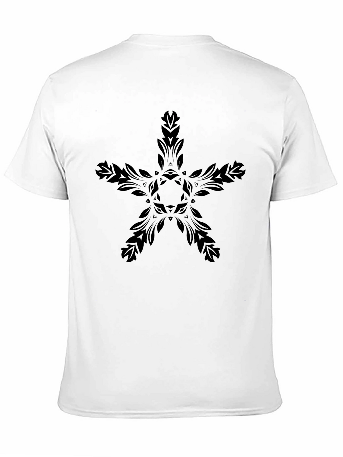 Black Floral Star Graphic Tee