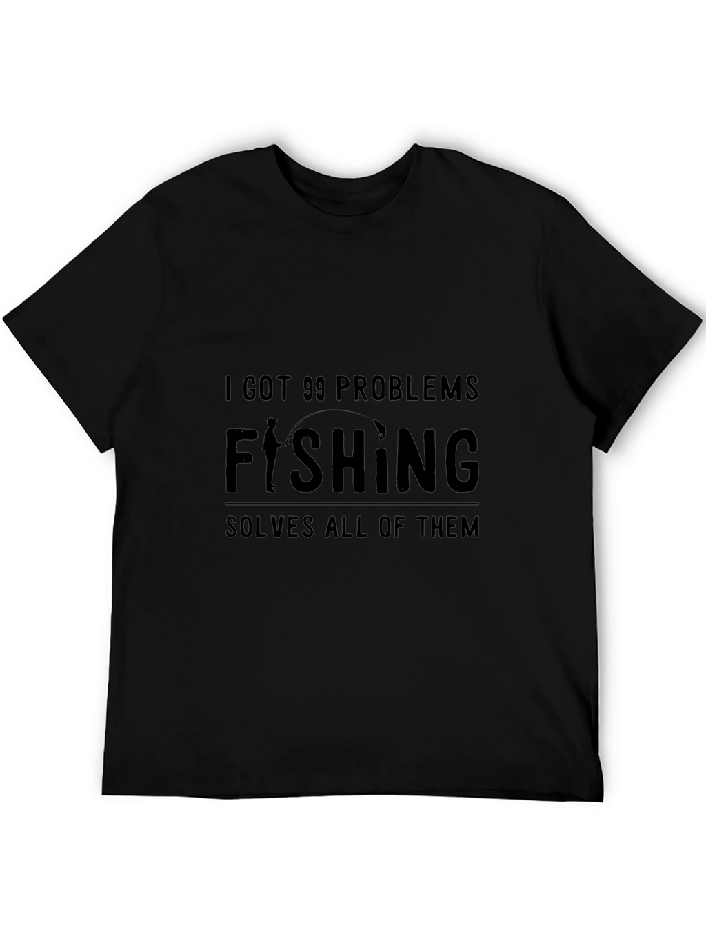 Funny Fishing T-Shirt: 99 Problems Solved