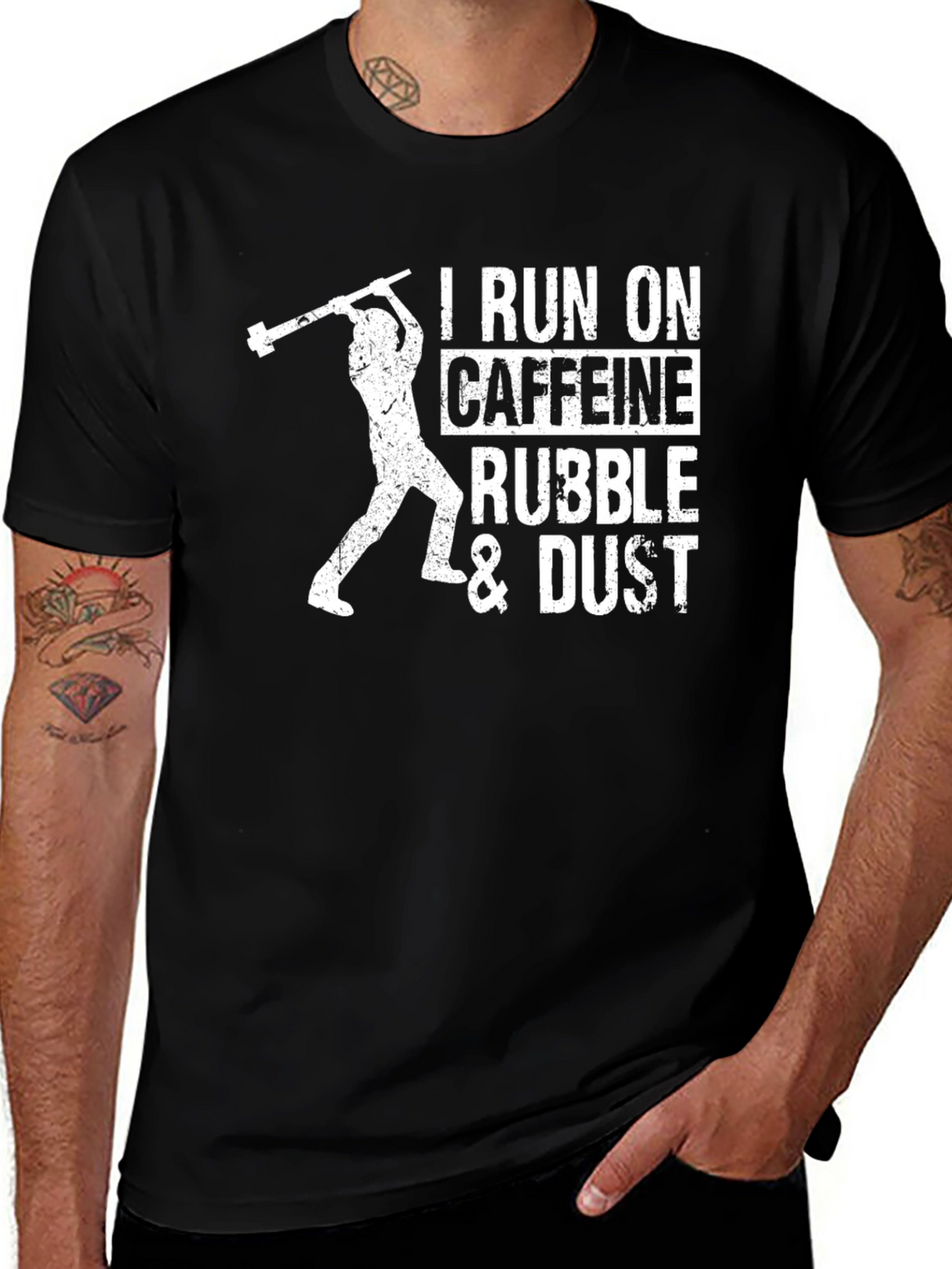 I Run On Caffeine Rubble & Dust T-Shirt