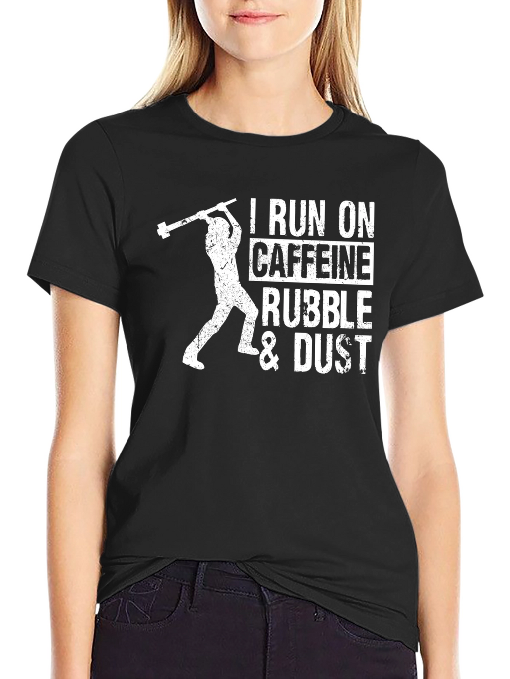 I Run On Caffeine Rubble & Dust T-Shirt
