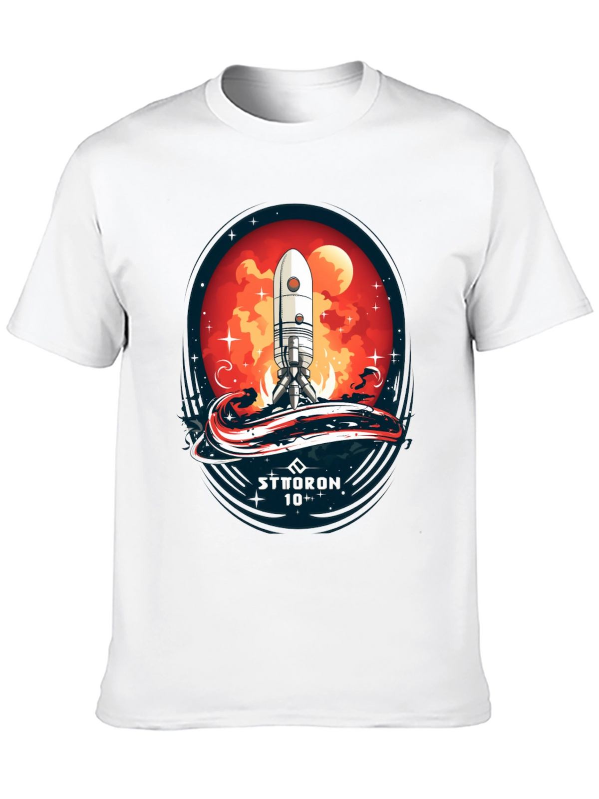 Sci-Fi Rocket Launch T-Shirt - Sttoron 10+