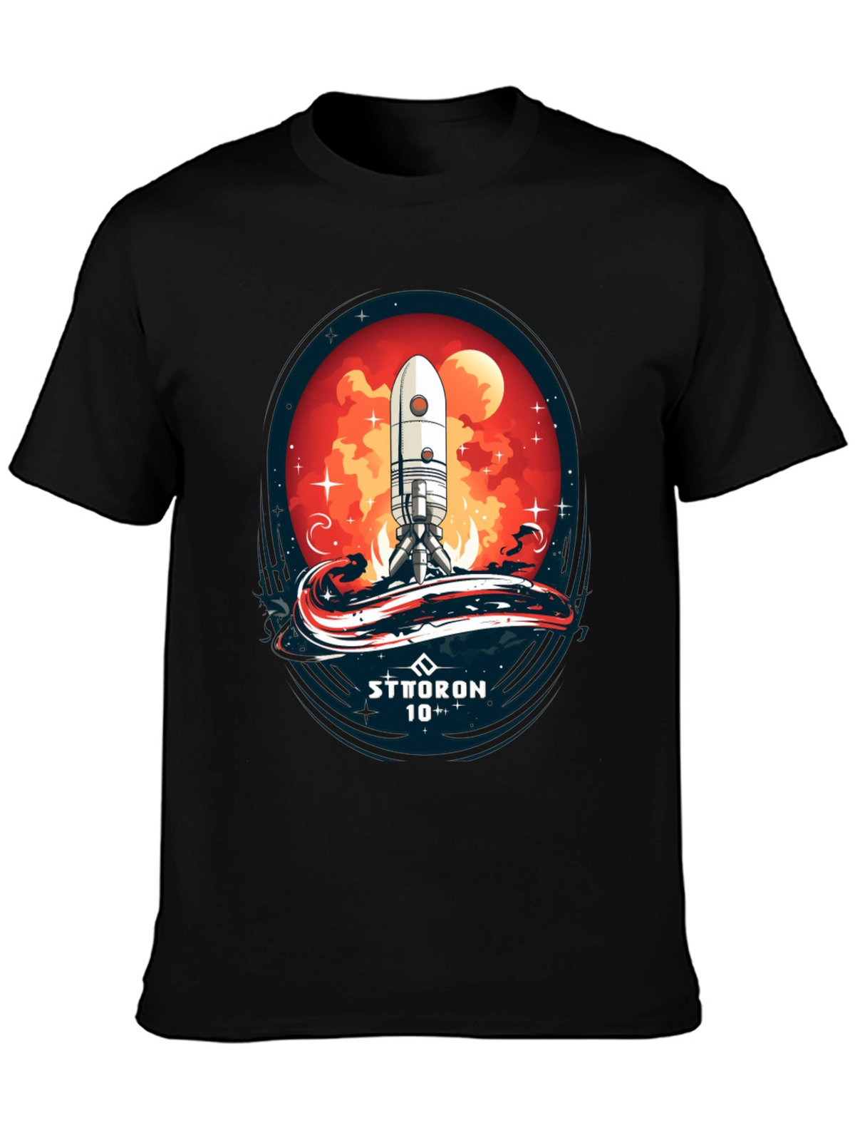 Sci-Fi Rocket Launch T-Shirt - Sttoron 10+