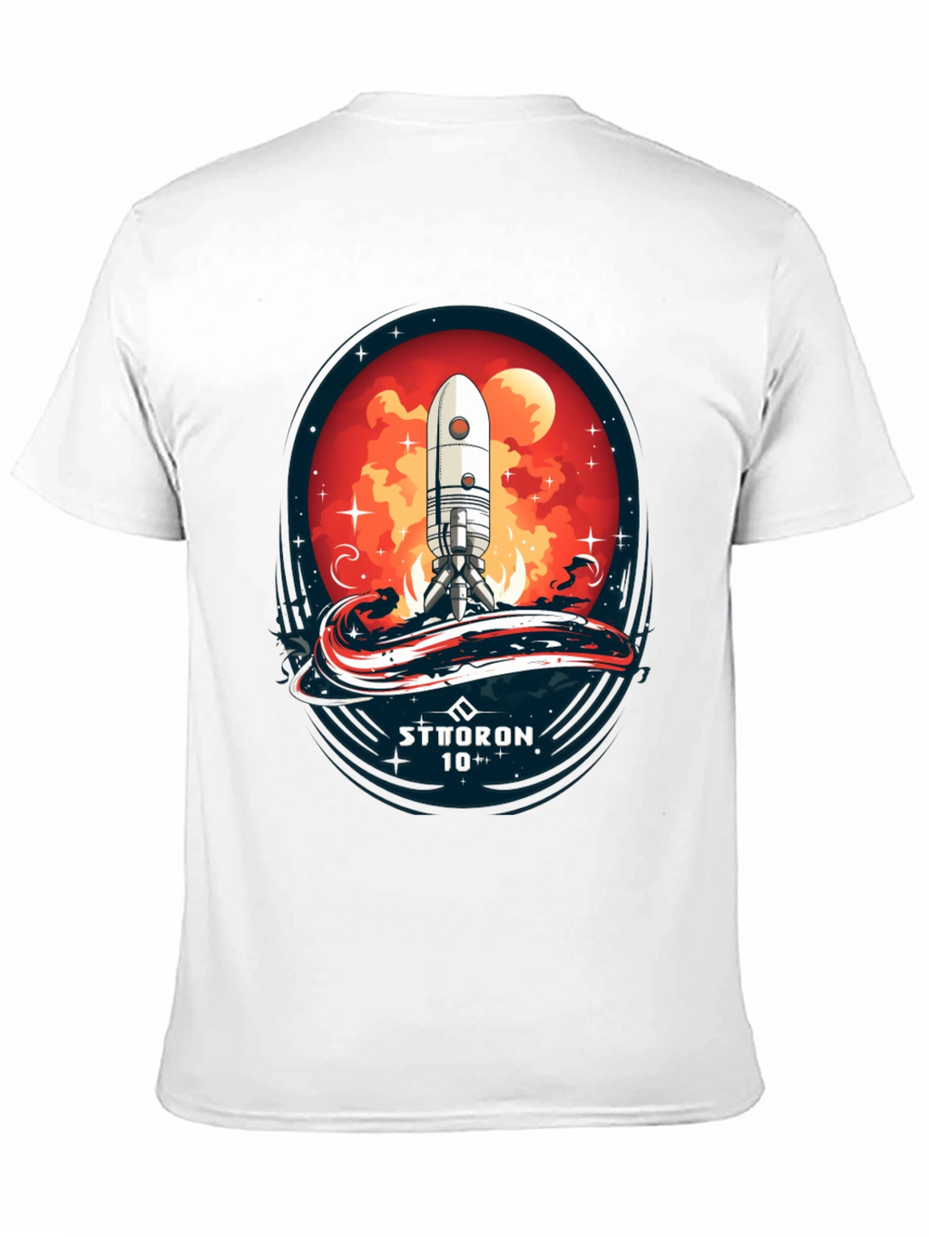 Sci-Fi Rocket Launch T-Shirt - Sttoron 10+