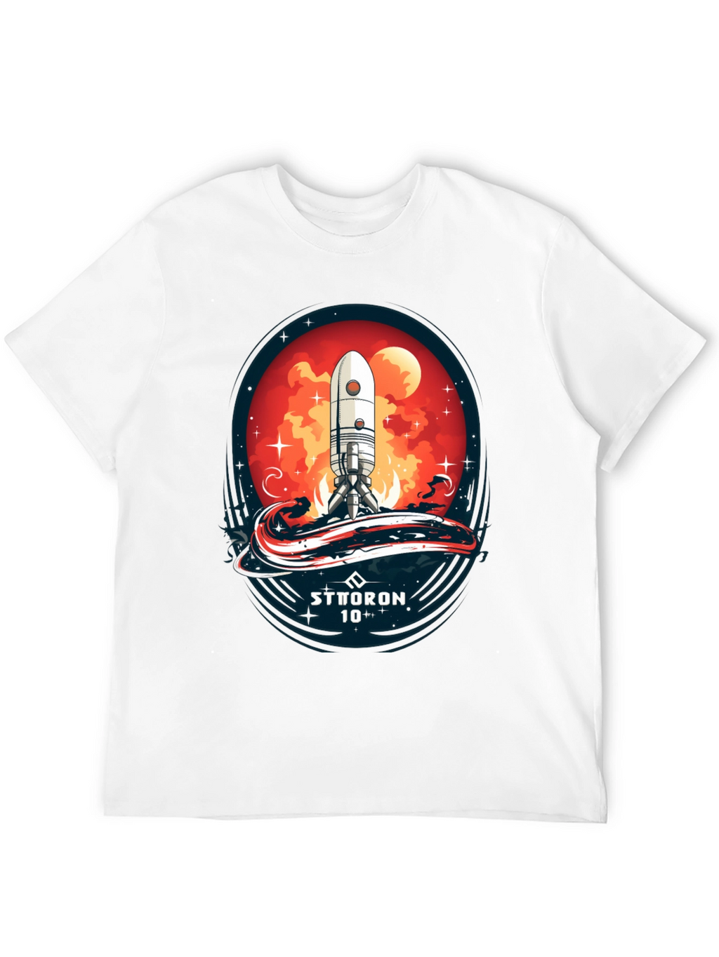 Sci-Fi Rocket Launch T-Shirt - Sttoron 10+