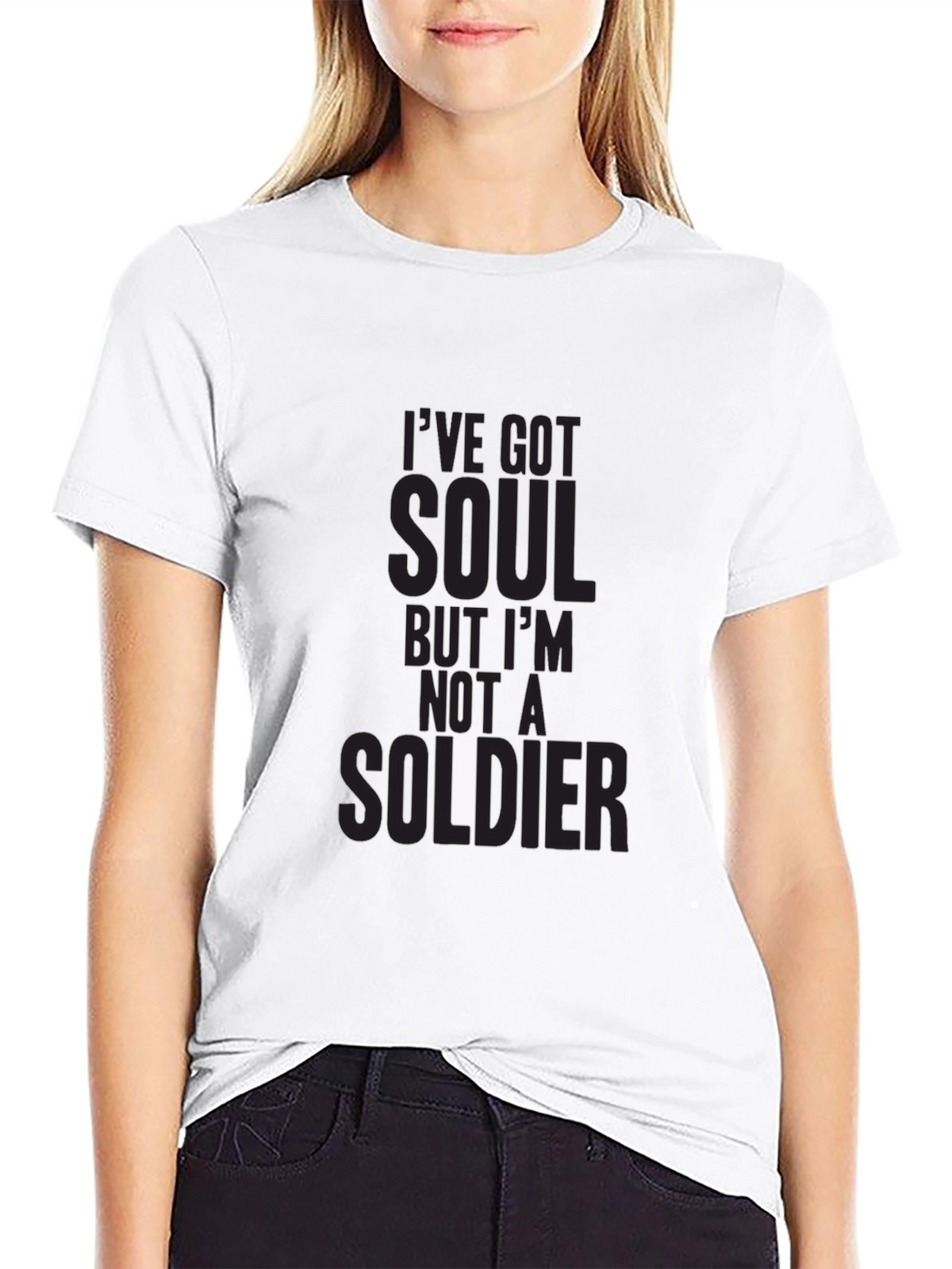 Soulful Mens Graphic Tee - Not a Soldier