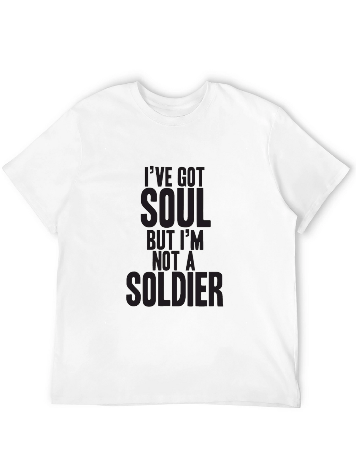 Soulful Mens Graphic Tee - Not a Soldier