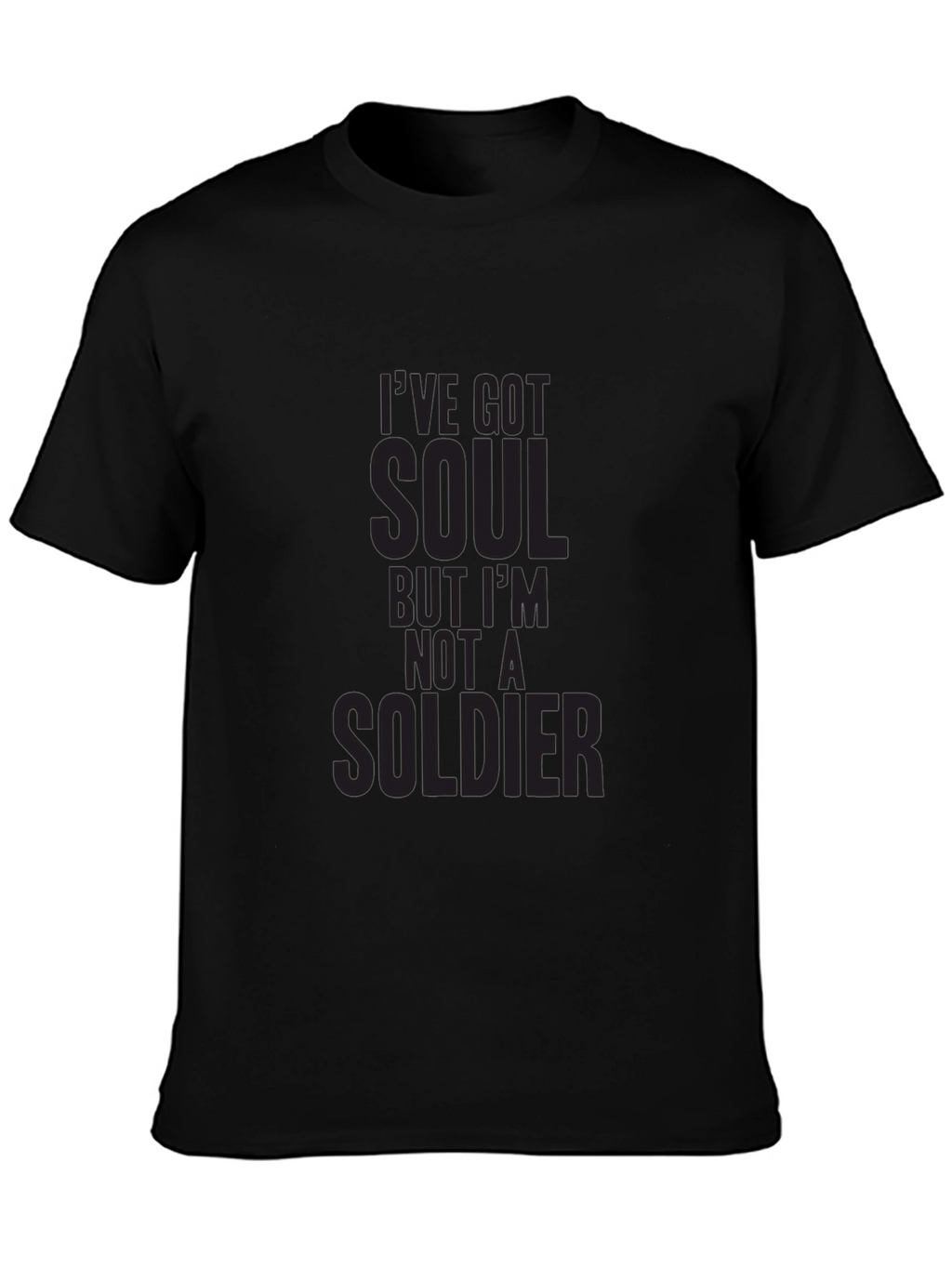 Soulful Mens Graphic Tee - Not a Soldier