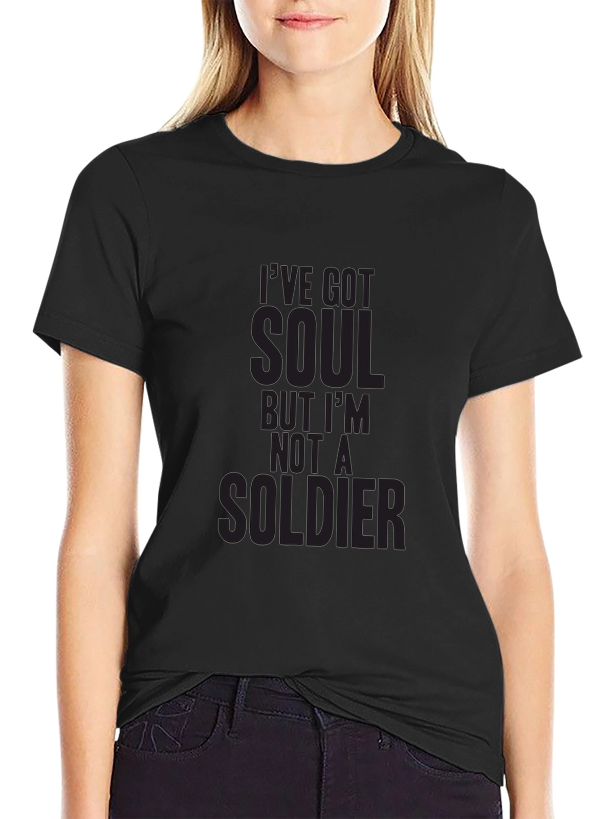 Soulful Mens Graphic Tee - Not a Soldier