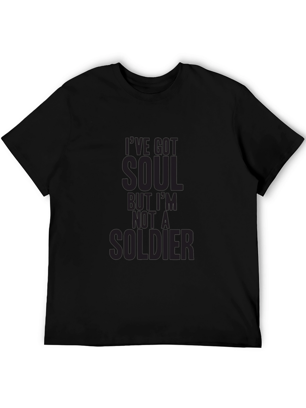 Soulful Mens Graphic Tee - Not a Soldier