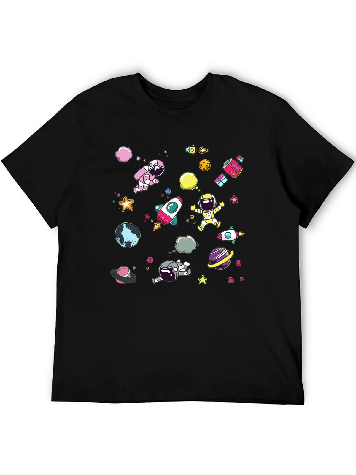Space Explorer T-Shirt: Astronauts & Planets Design
