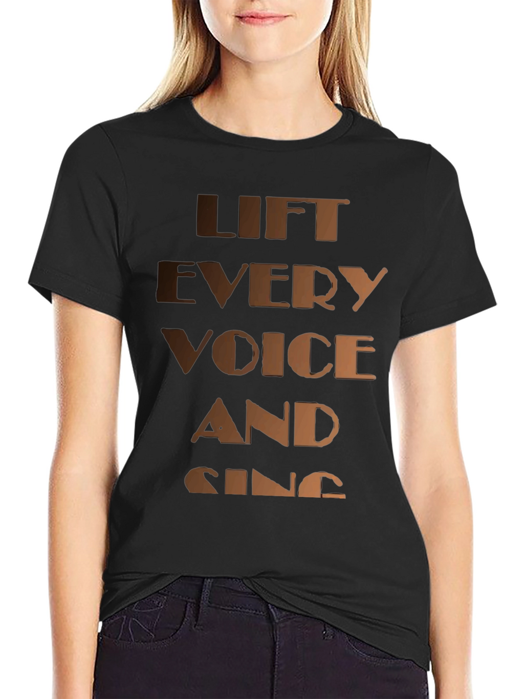 Lift Every Voice T-Shirt - Black Graphic Tee