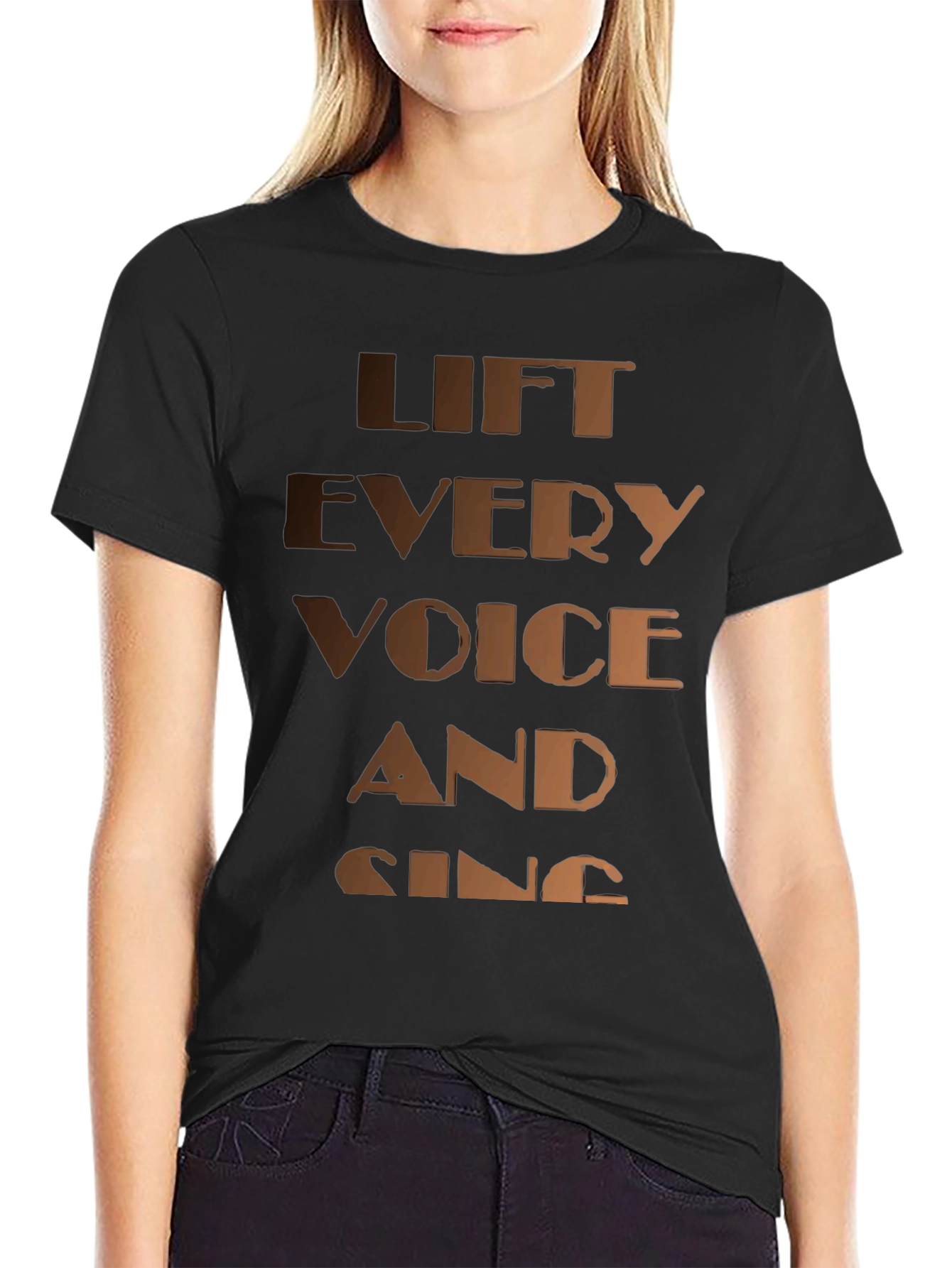 Lift Every Voice T-Shirt - Black Graphic Tee
