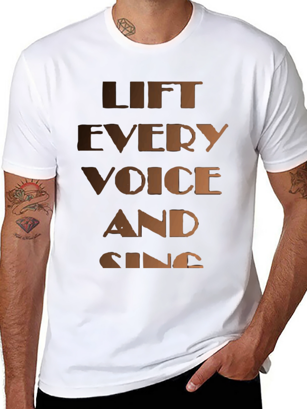 Lift Every Voice T-Shirt - Black Graphic Tee