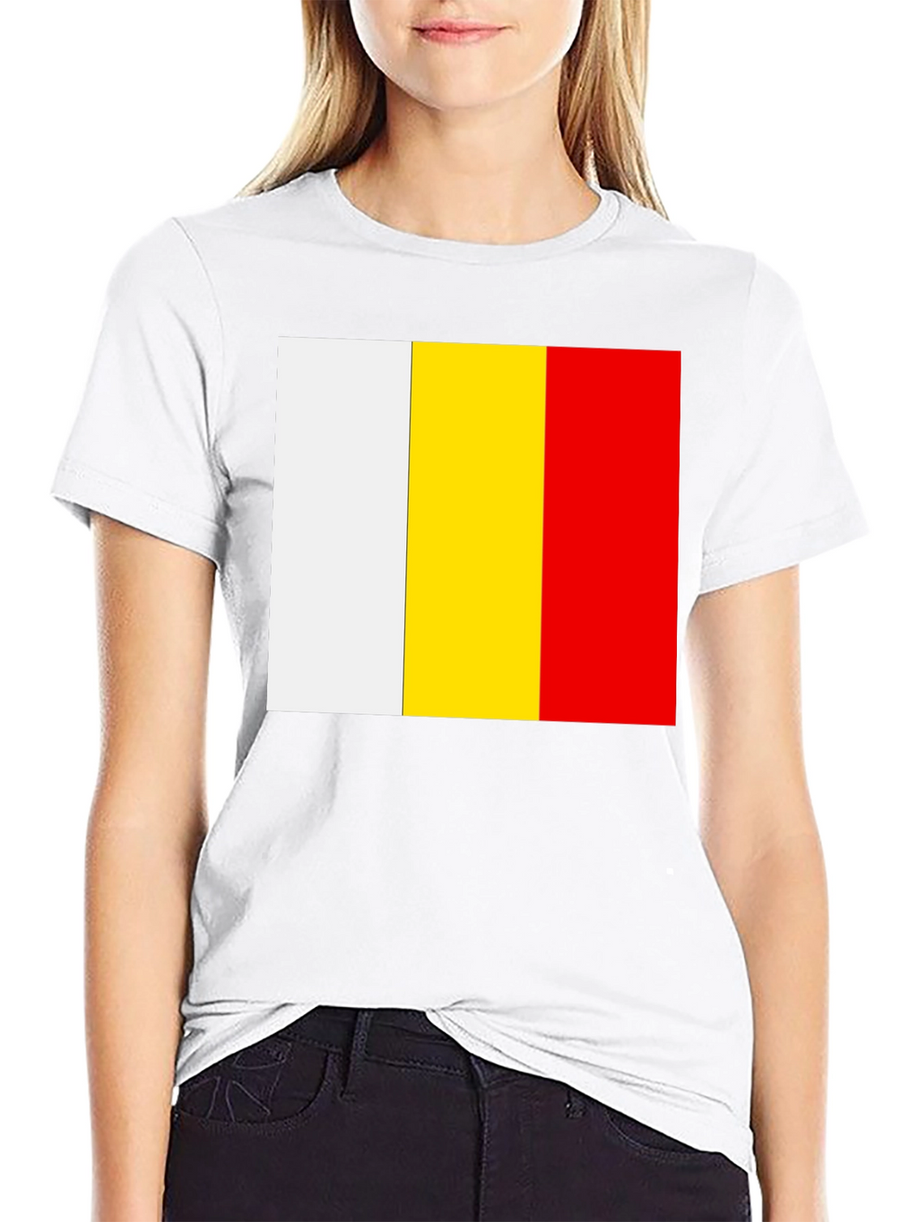 Belgian Flag T-Shirt - Black Cotton Tee