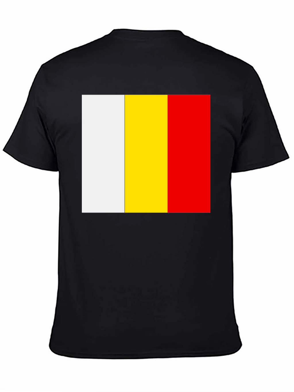 Belgian Flag T-Shirt - Black Cotton Tee