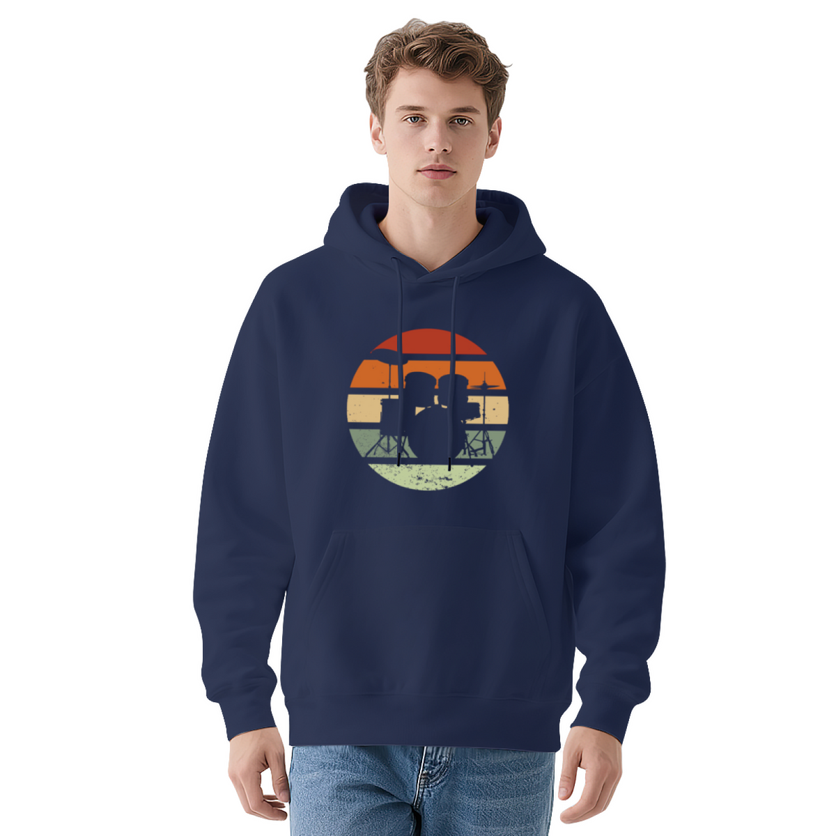 Retro Sunset Graphic Hoodie