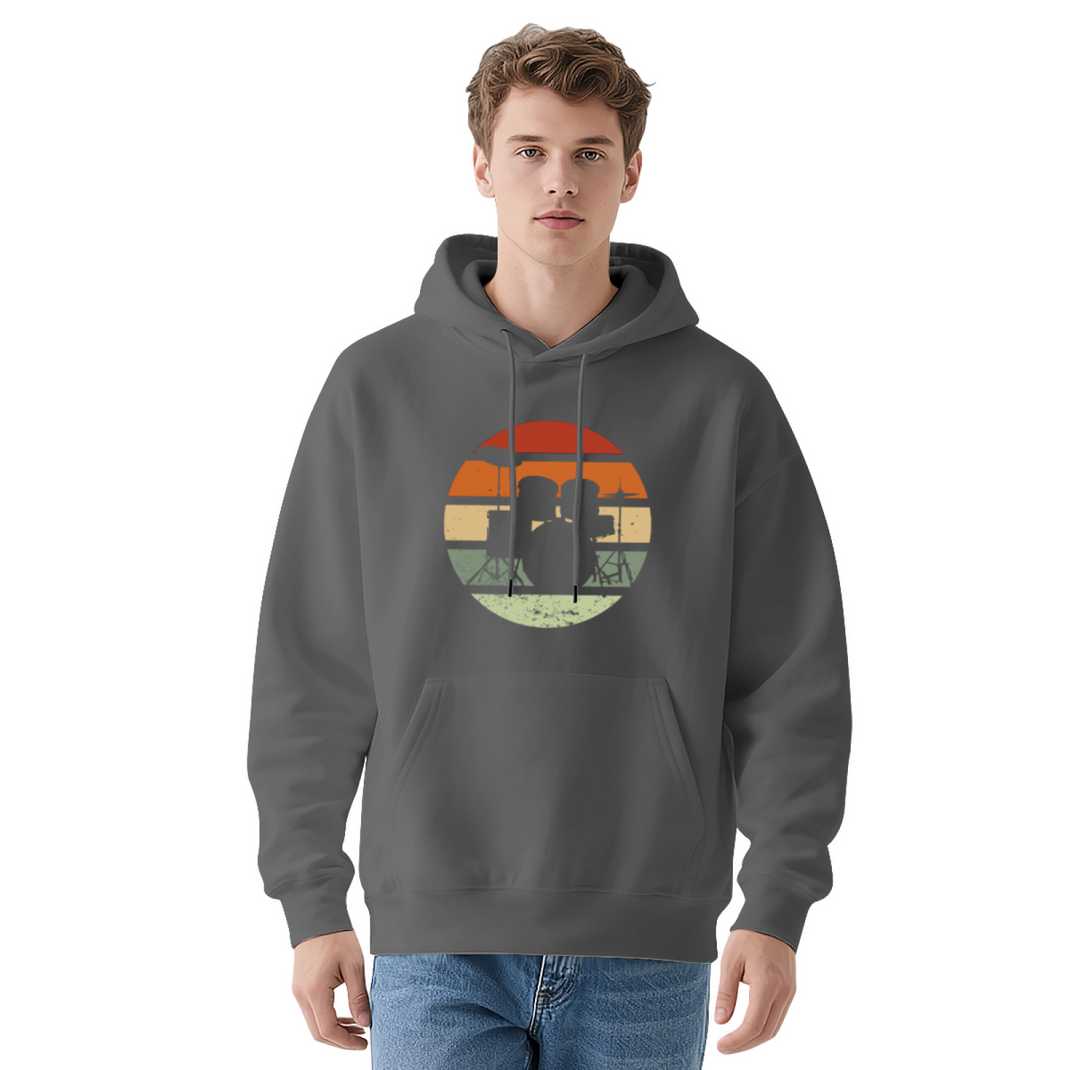 Retro Sunset Graphic Hoodie