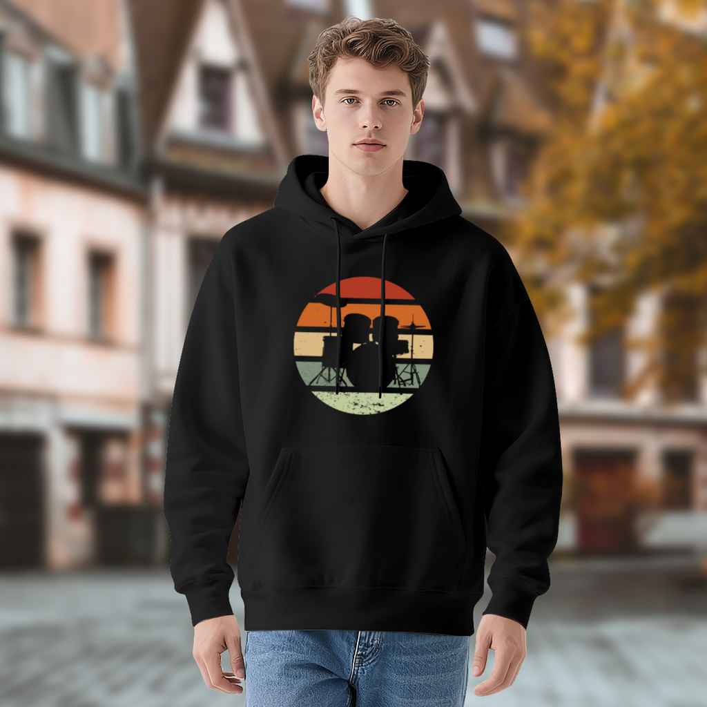 Retro Sunset Graphic Hoodie