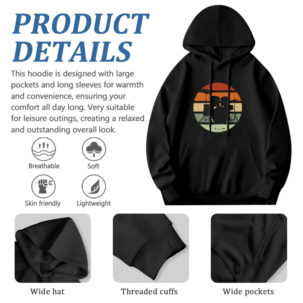 Retro Sunset Graphic Hoodie