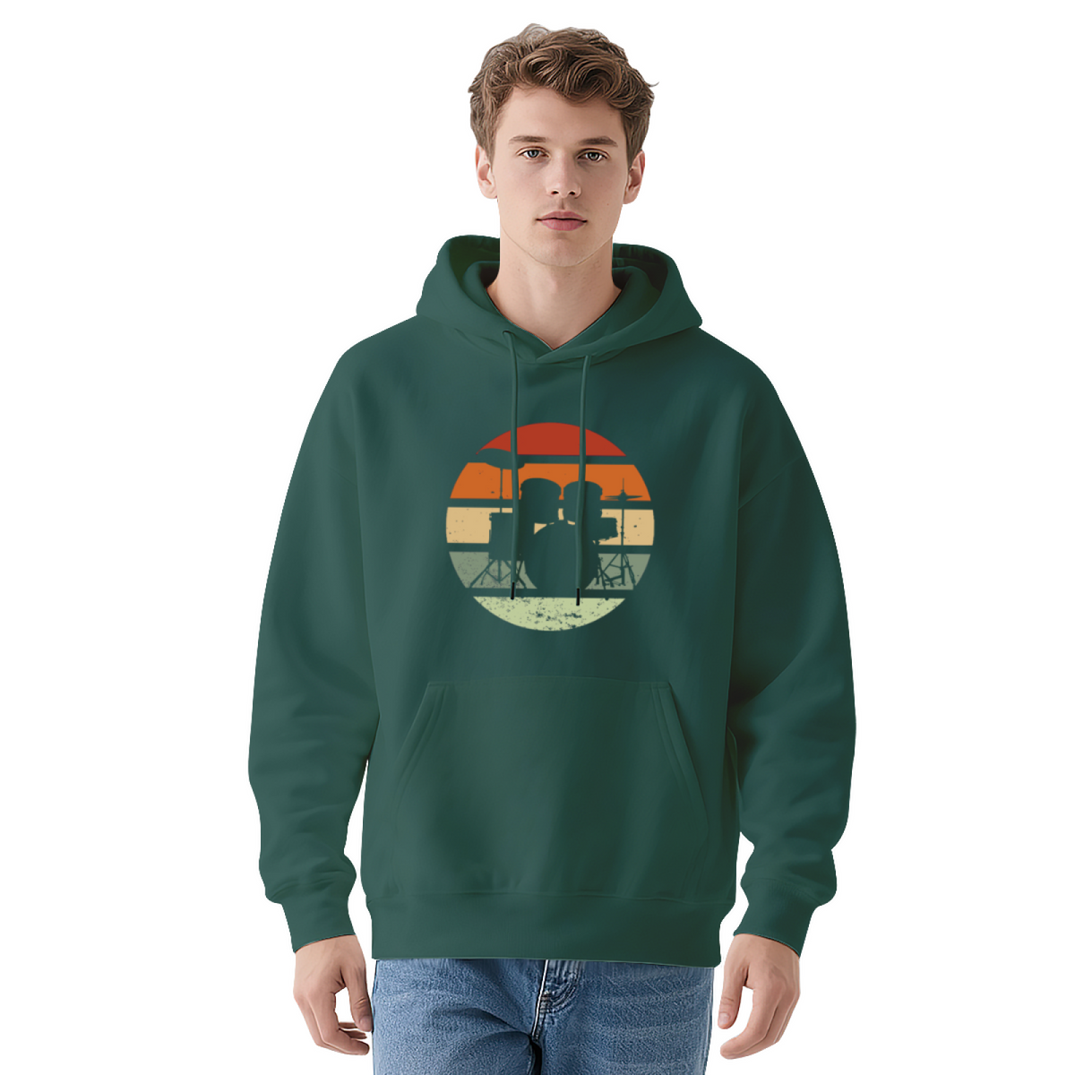 Retro Sunset Graphic Hoodie