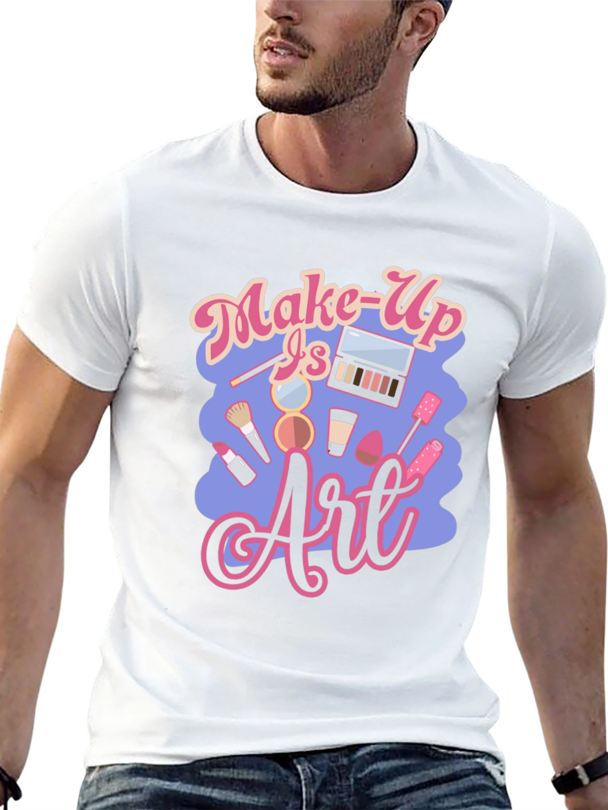 Make-Up Is Art Black T-Shirt