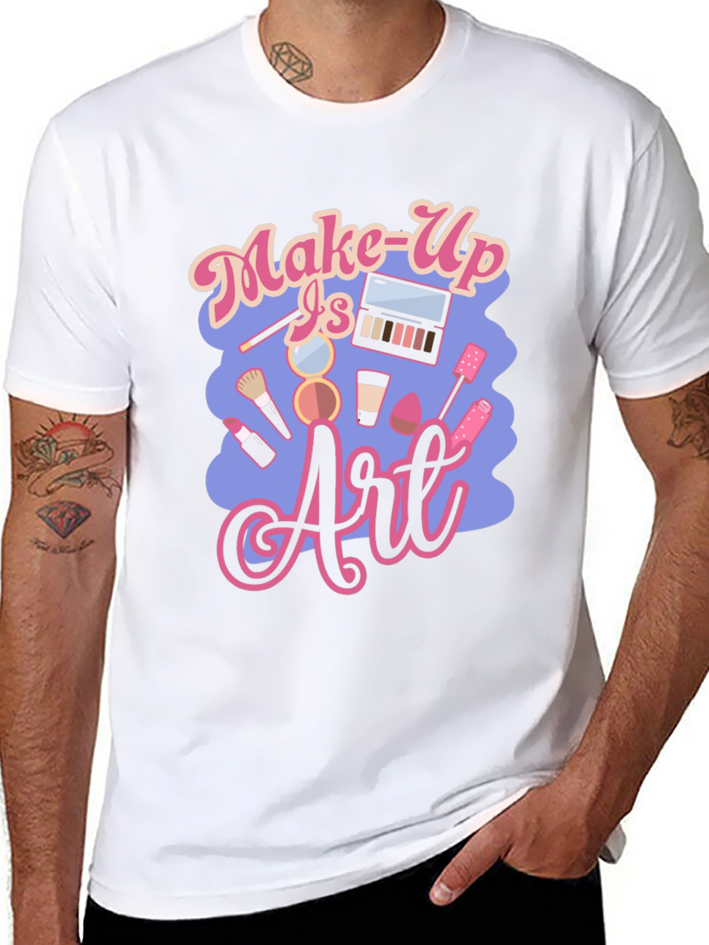 Make-Up Is Art Black T-Shirt