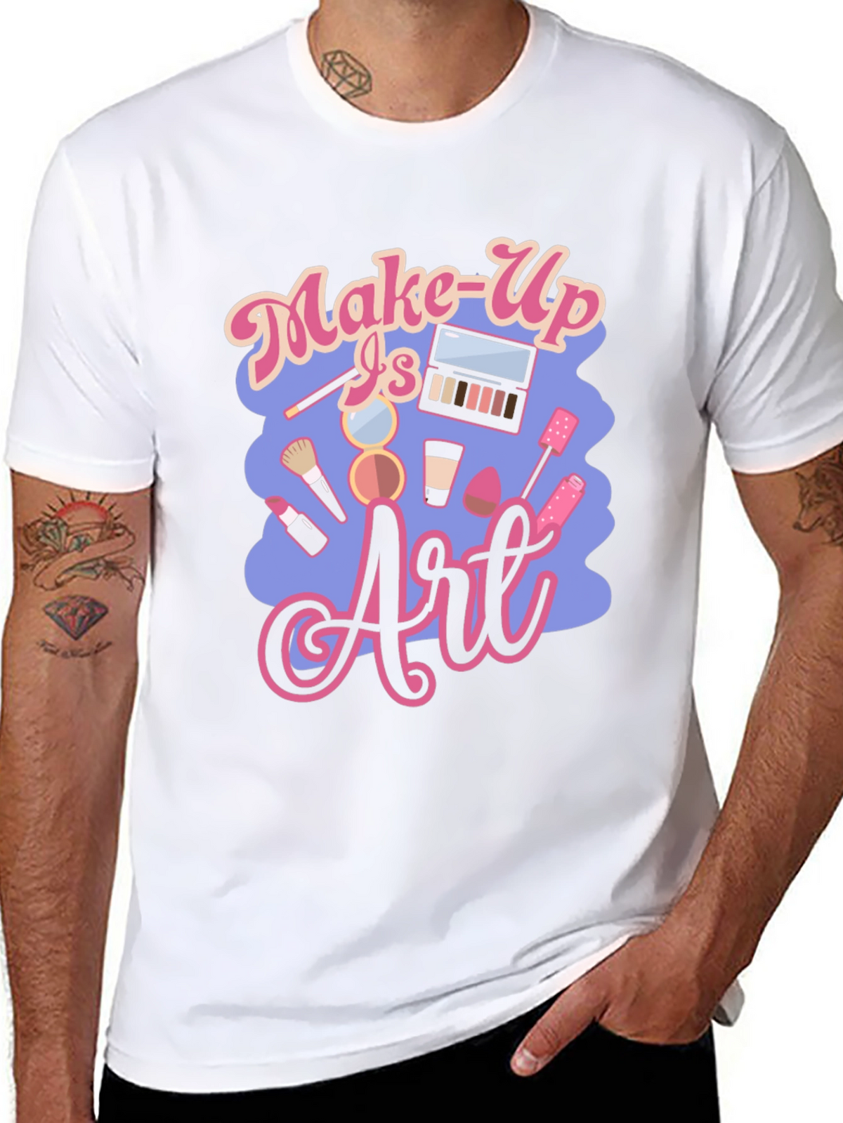Make-Up Is Art Black T-Shirt