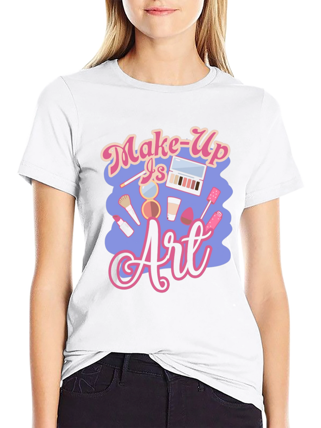 Make-Up Is Art Black T-Shirt