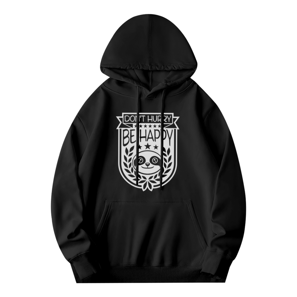 Cute Panda Design Pullover - "DON'T HURRY BE HAPPY"
