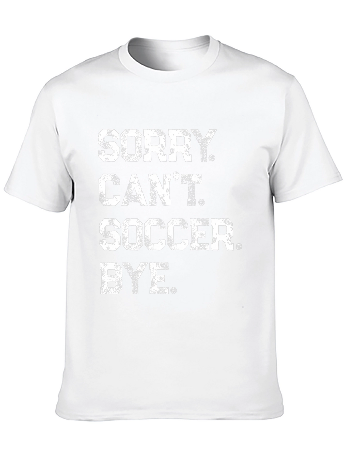 Sorry Cant Soccer Bye Black Graphic Tee