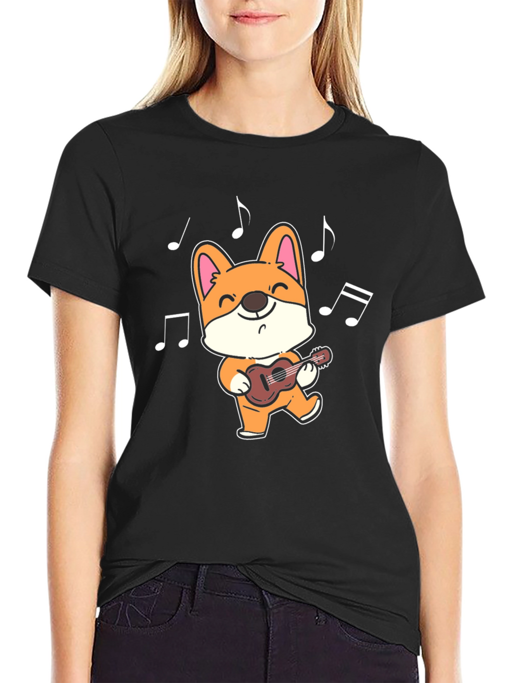 Corgi Guitar Player T-Shirt