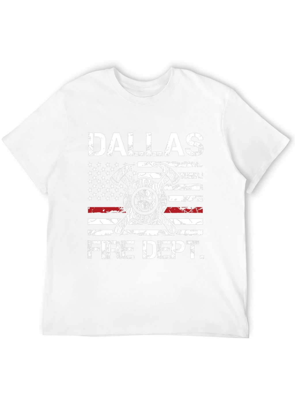 Dallas Fire Dept. Graphic T-Shirt - Patriotic Design