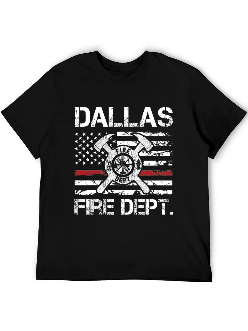 Dallas Fire Dept. Graphic T-Shirt - Patriotic Design