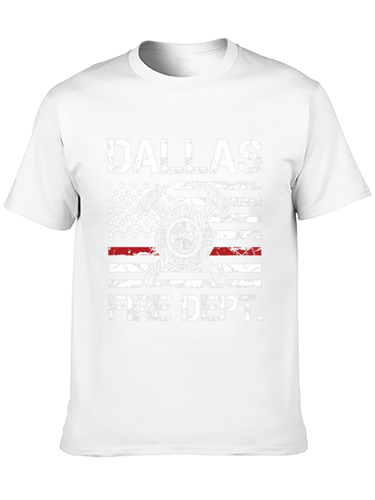 Dallas Fire Dept. Graphic T-Shirt - Patriotic Design