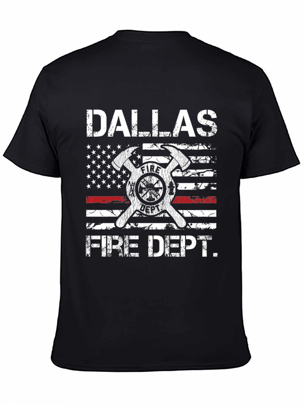 Dallas Fire Dept. Graphic T-Shirt - Patriotic Design