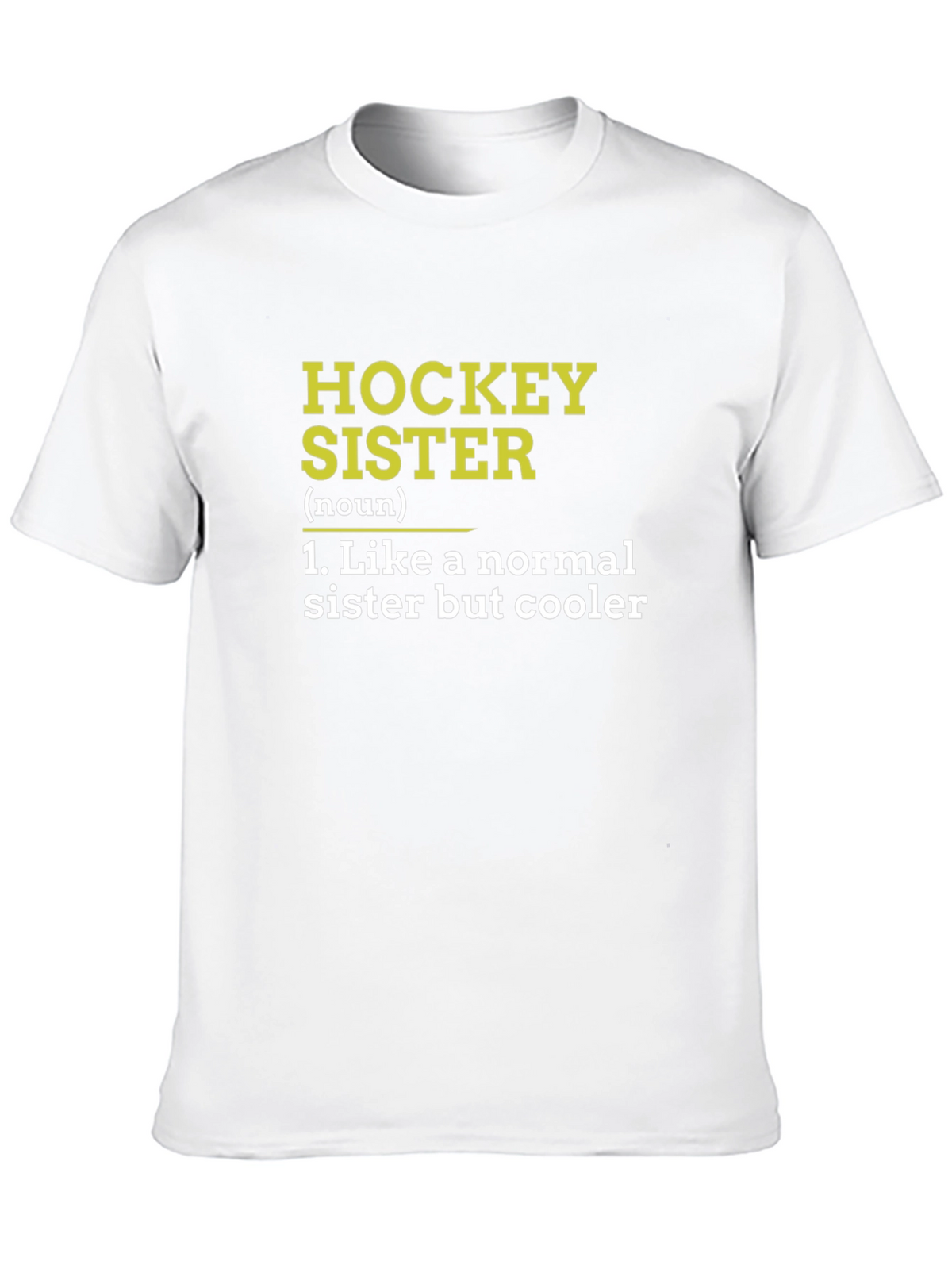 Hockey Sister Definition Black T-Shirt