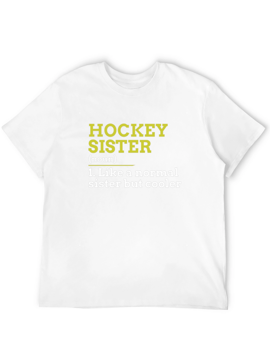 Hockey Sister Definition Black T-Shirt