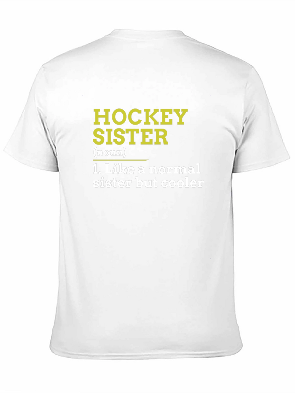 Hockey Sister Definition Black T-Shirt