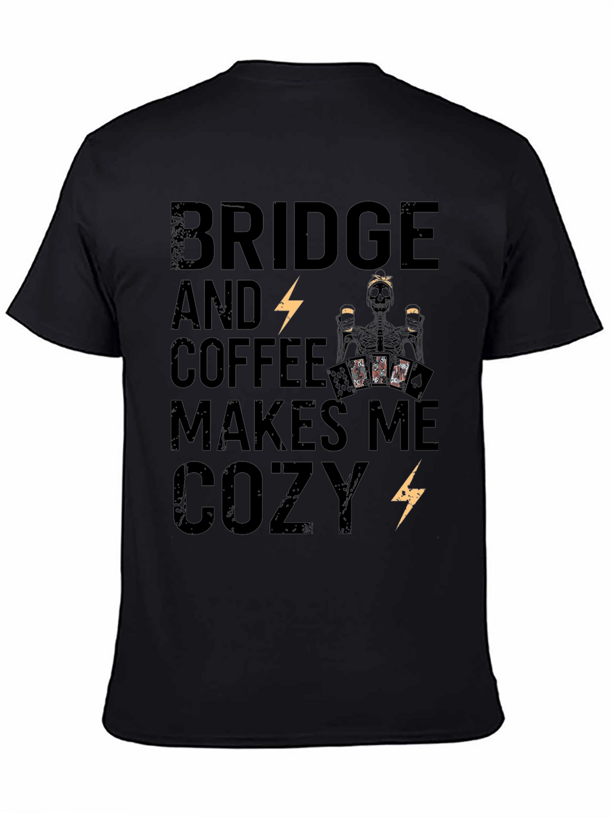 Bridge & Coffee Skeleton Graphic Tee