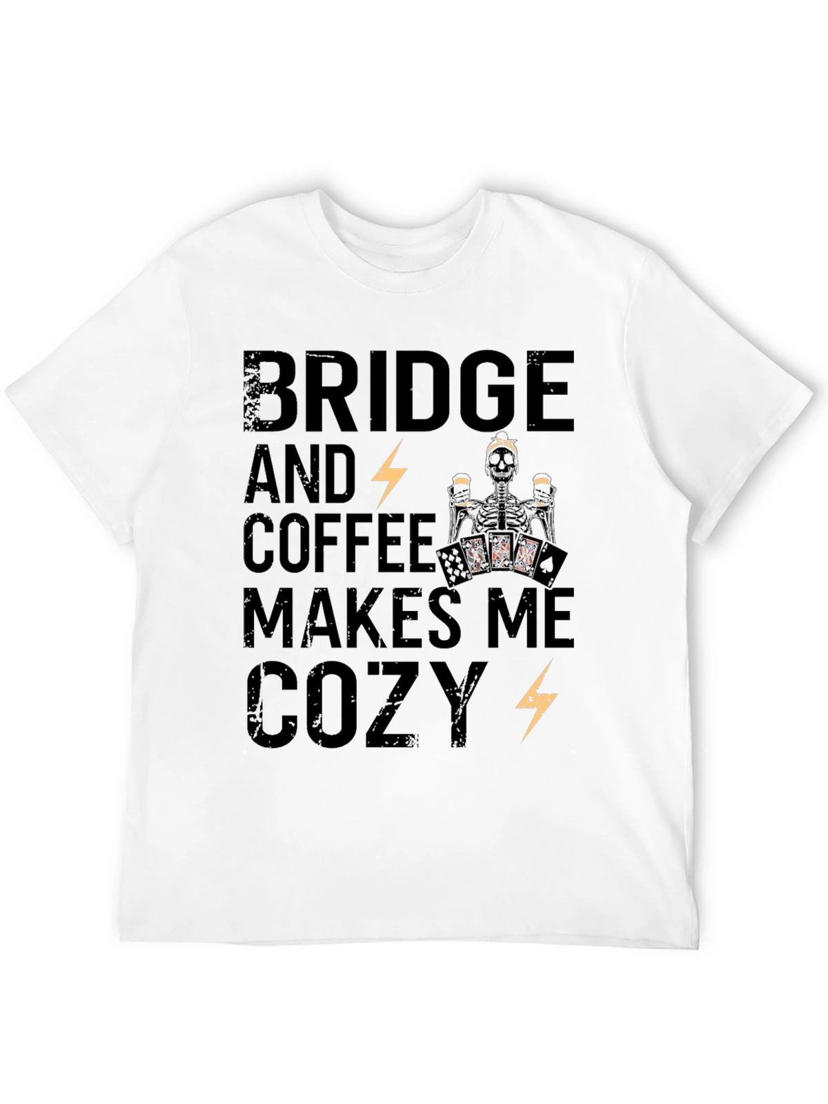Bridge & Coffee Skeleton Graphic Tee