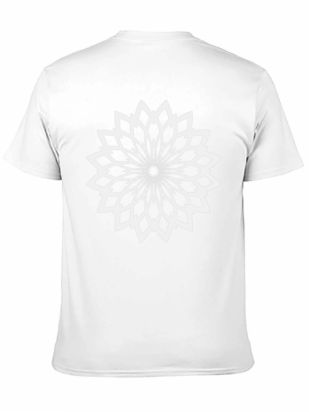 Abstract Floral Graphic Print Tee - Black