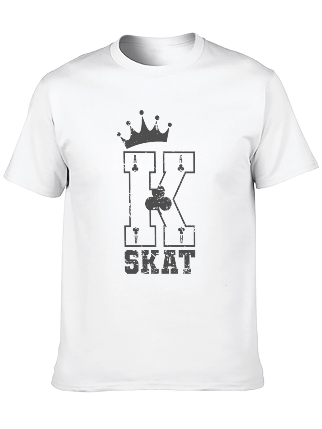 King SKAT Card Game Black T-Shirt