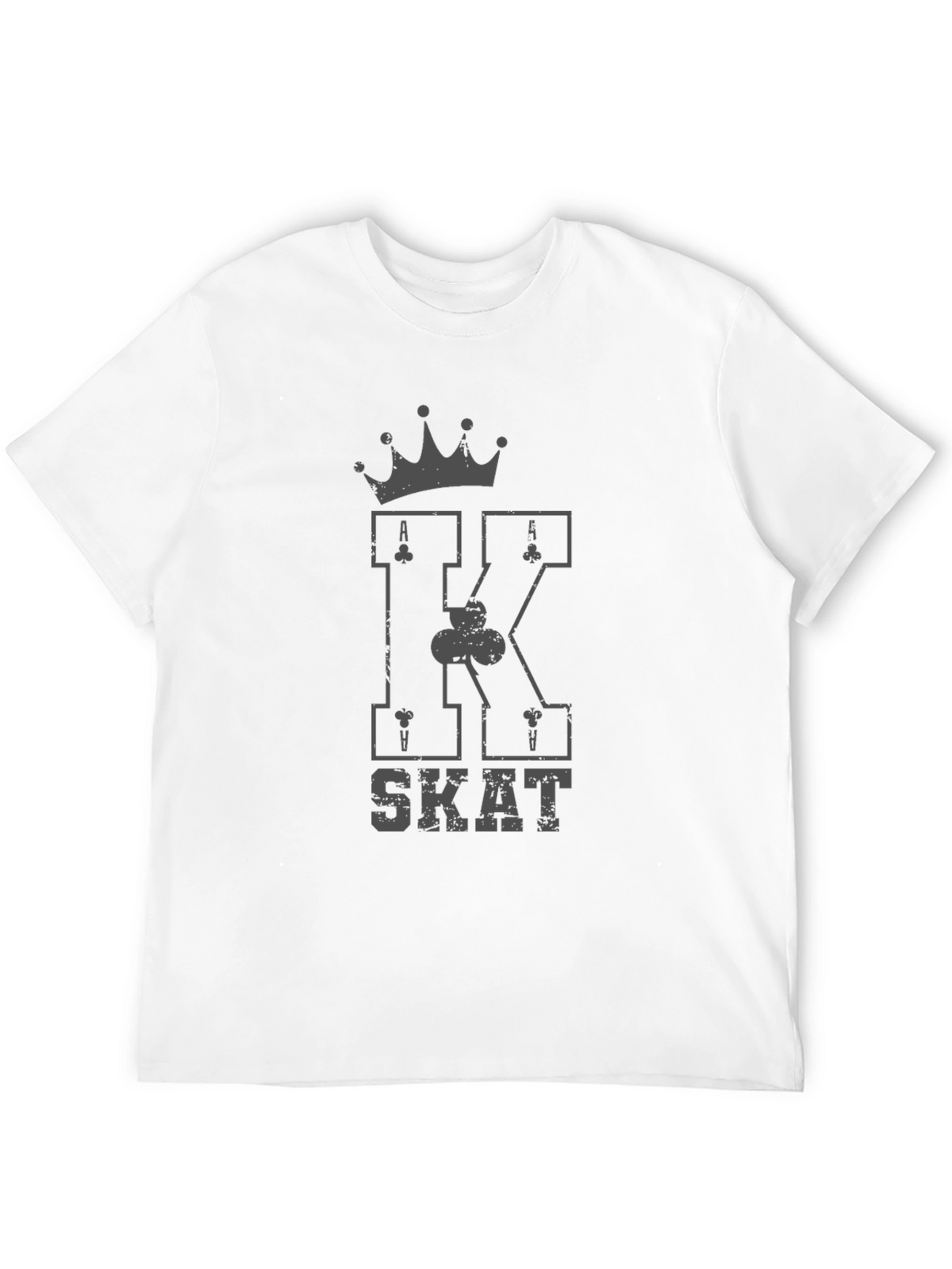King SKAT Card Game Black T-Shirt