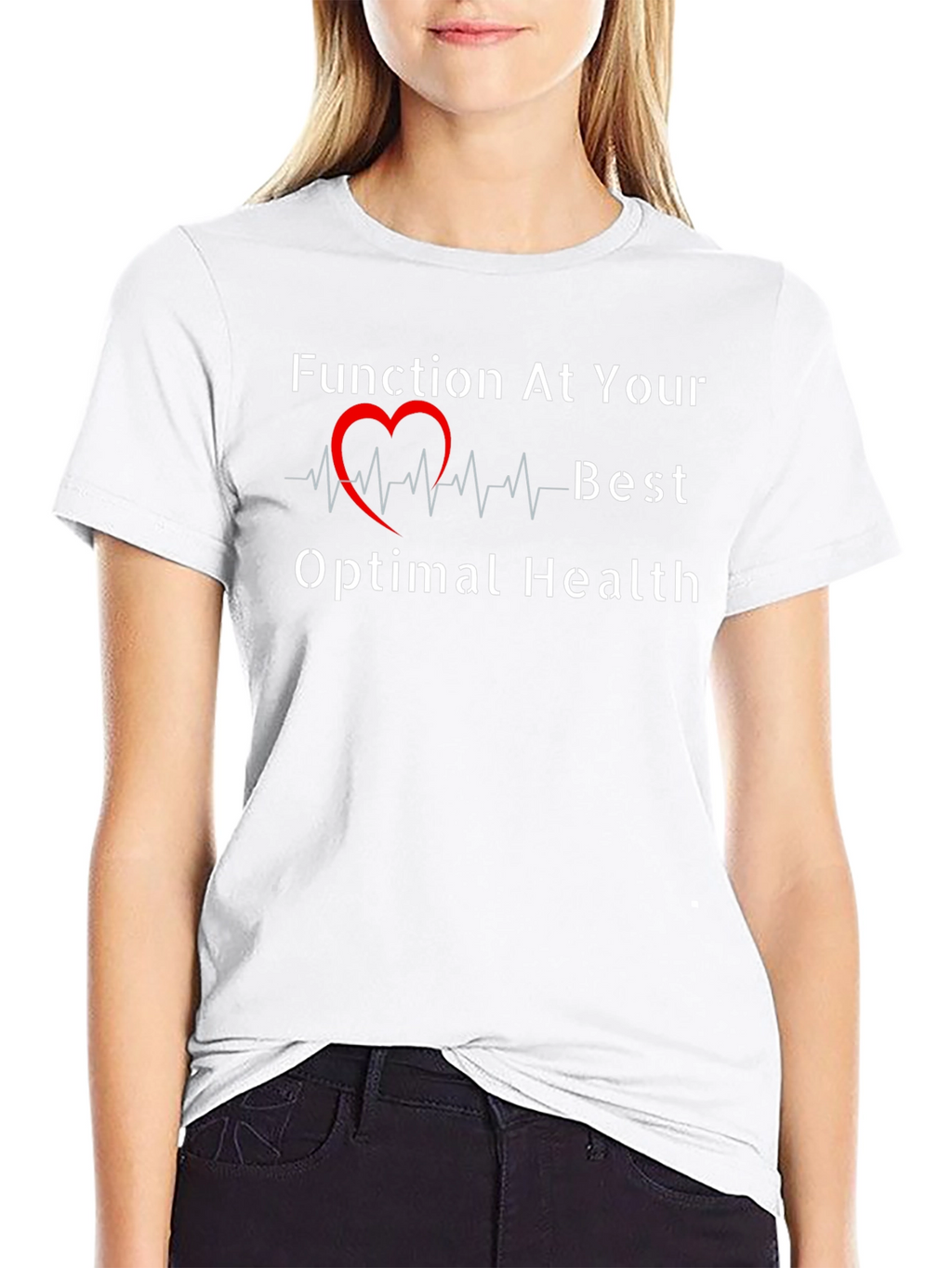 Optimal Health Black Graphic Tee