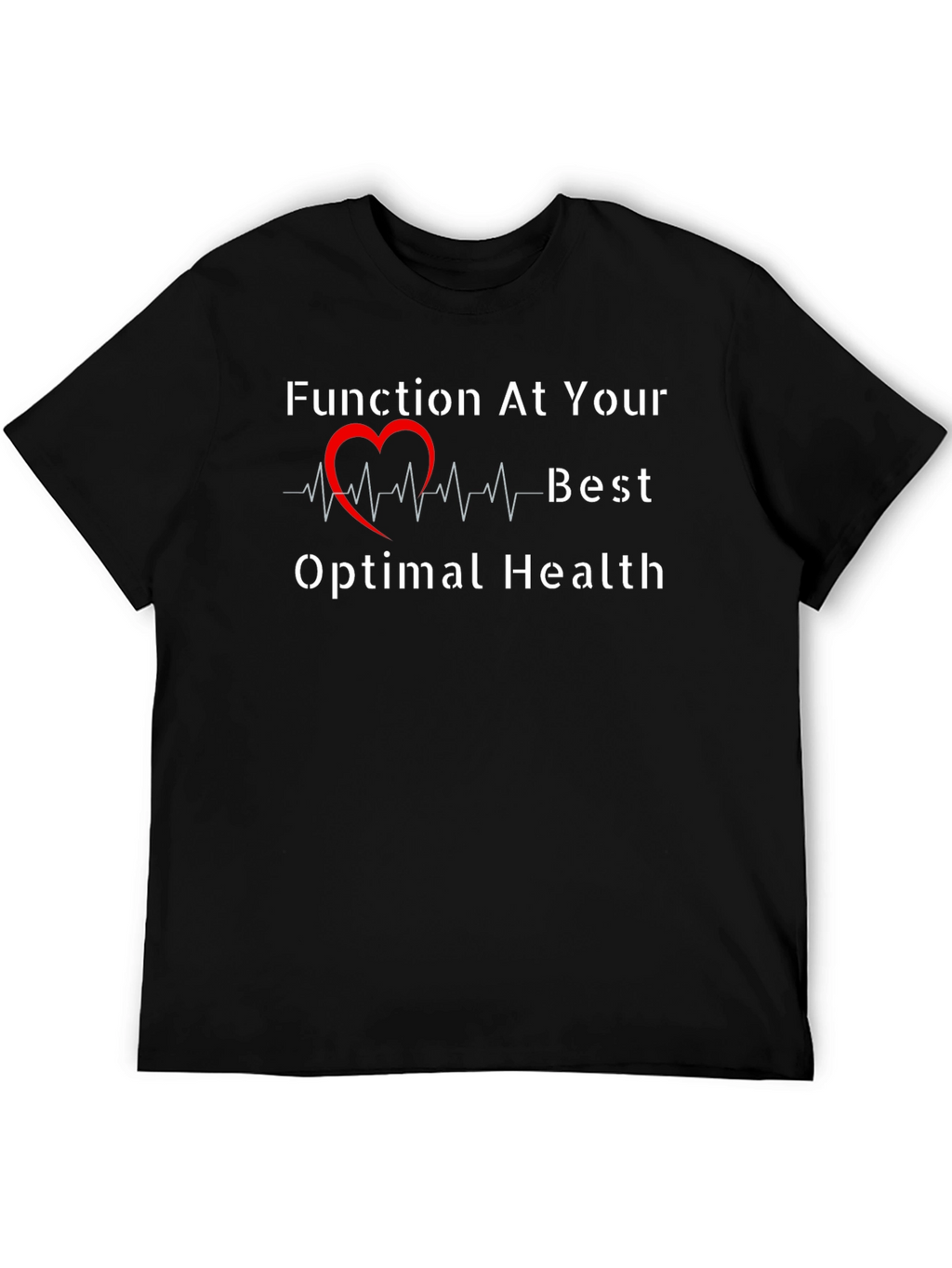Optimal Health Black Graphic Tee