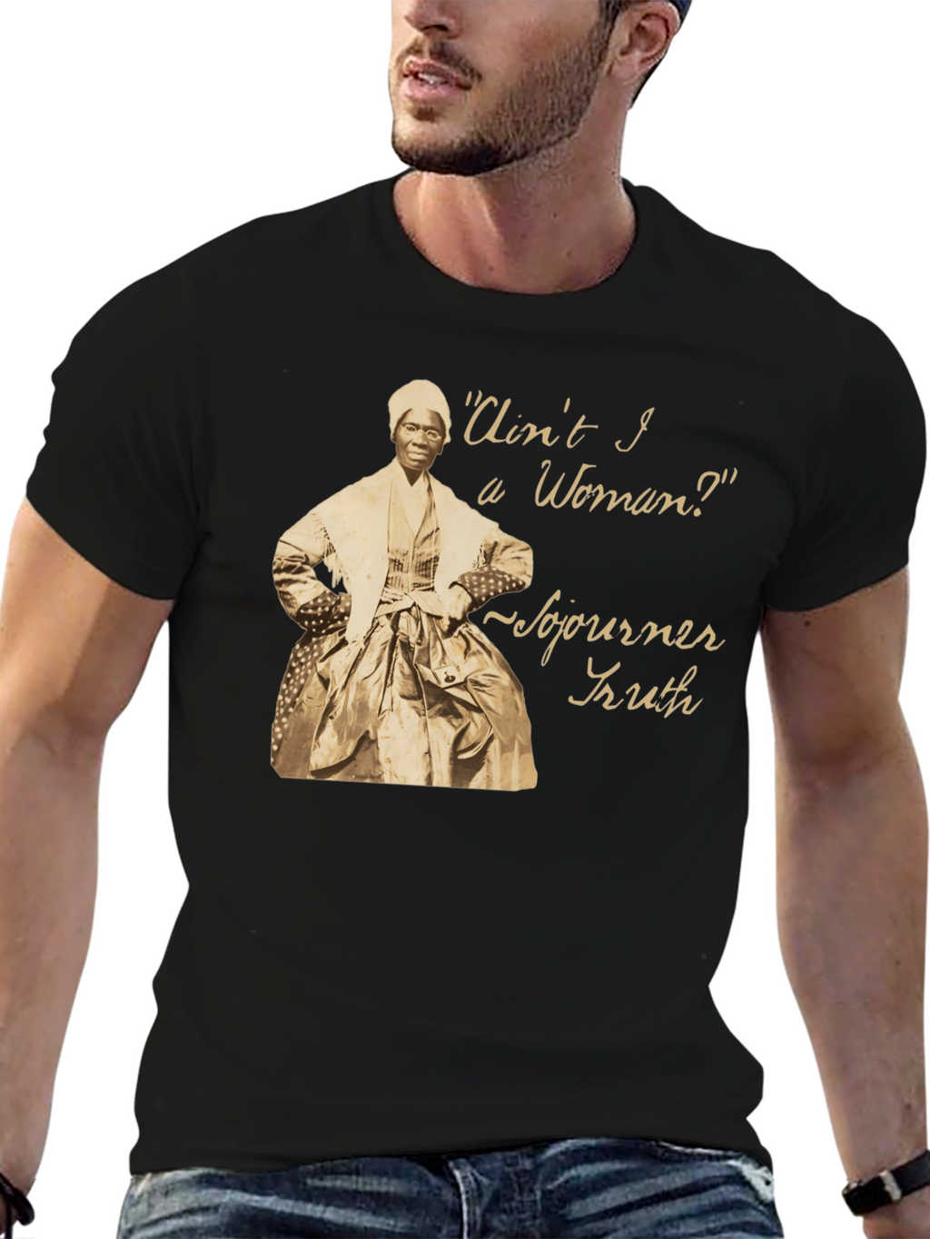 Sojourner Truth Black T-Shirt - Aint I a Woman