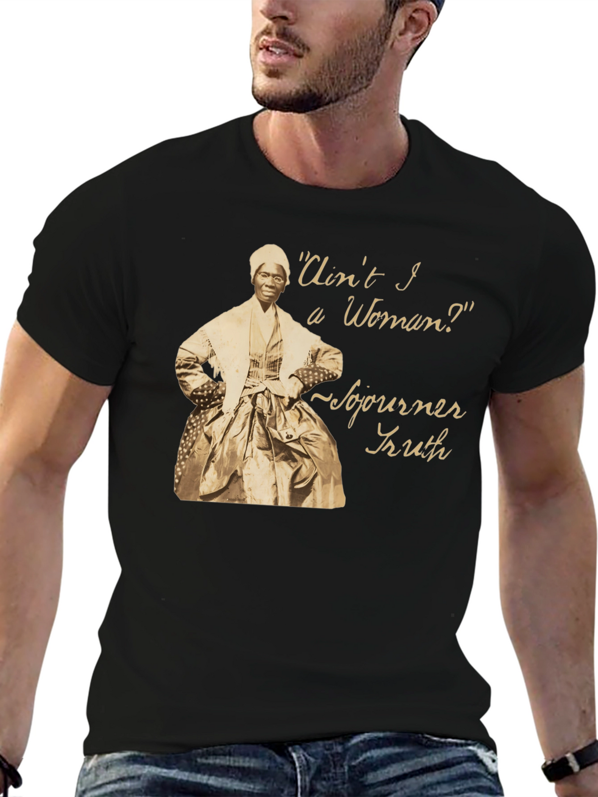 Sojourner Truth Black T-Shirt - Aint I a Woman