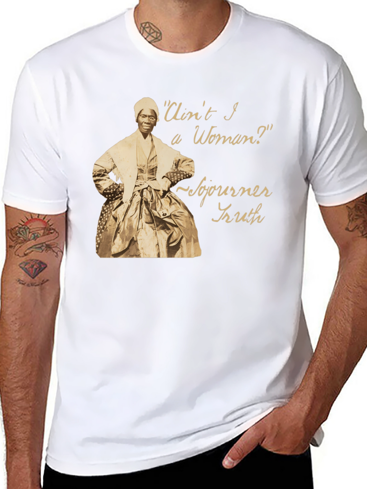 Sojourner Truth Black T-Shirt - Aint I a Woman